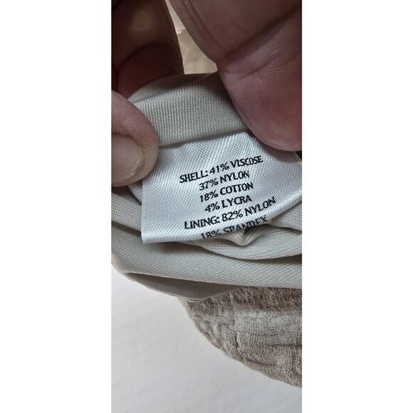 Eileen Fisher Cream Textured Jacket - Picture 3 of 6